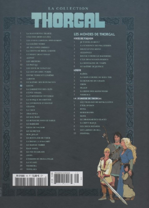 Verso de l'album Thorgal Tome 16 Louve