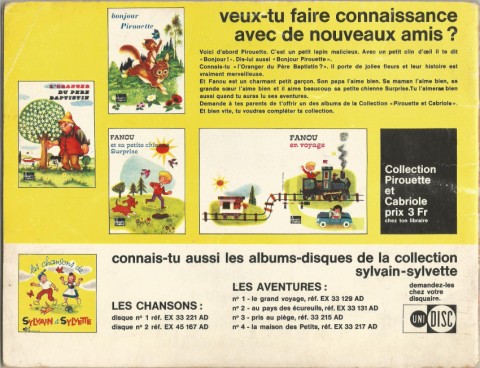 Verso de l'album Sylvain et Sylvette Tome 41 Atterrissage au far-west