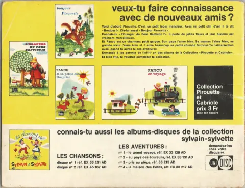 Verso de l'album Sylvain et Sylvette Tome 41 Atterrissage au far-west