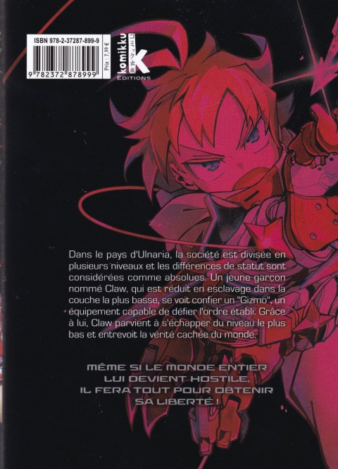 Verso de l'album Gizmo Riser 1
