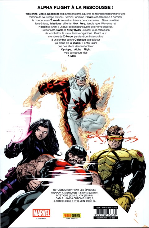 Verso de l'album X-Men 16