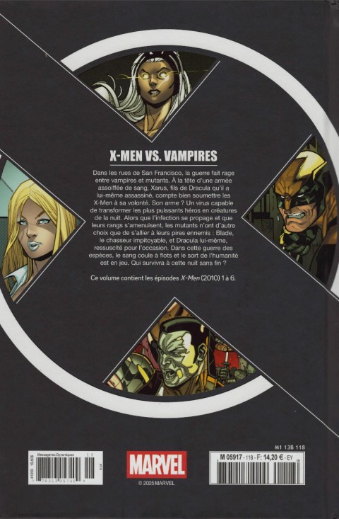 Verso de l'album X-Men - La Collection Mutante Tome 118 X-Men VS. Vampires