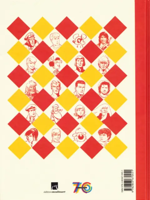 Verso de l'album La Grande Aventure du journal Tintin 1 1946-1988