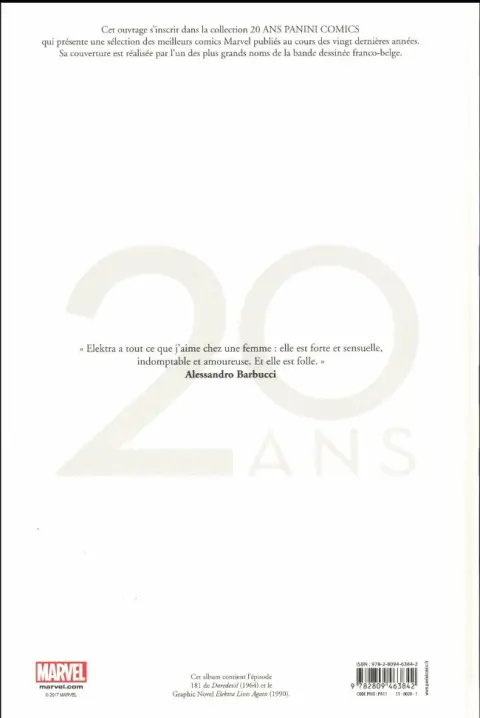 Verso de l'album Elektra renaît à la vie