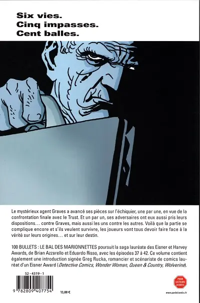 Verso de l'album 100 Bullets Tome 8 Le bal des marionnettes