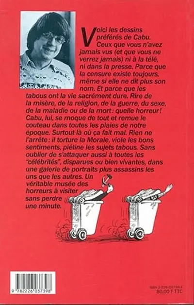 Verso de l'album Les interdits de Cabu
