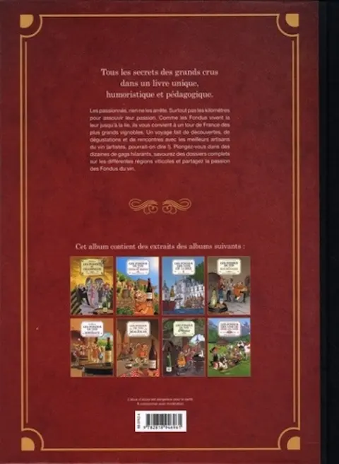 Verso de l'album Les Fondus du vin Les fondus des vins de nos régions