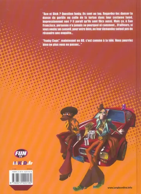 Verso de l'album Funky cops Tome 1 Ami ami à Frisco