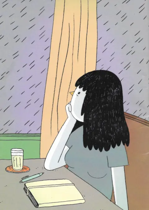 Verso de l'album 28 jours de pluie