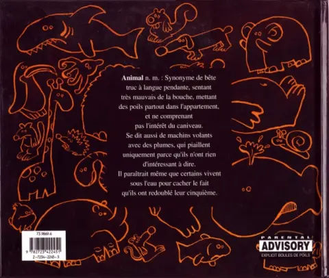 Verso de l'album 30 millions d'imbéciles