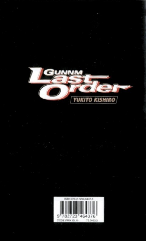 Verso de l'album Gunnm - Last Order Vol. 10