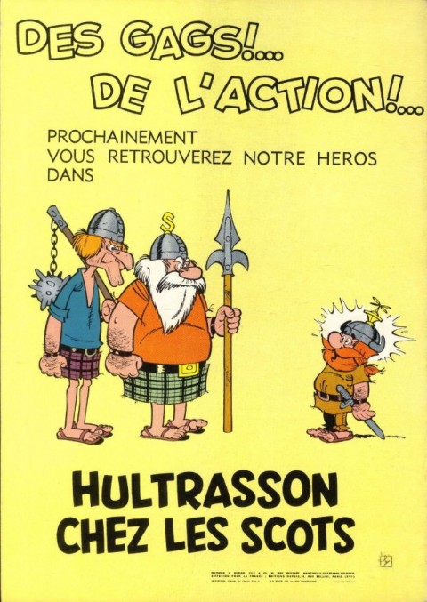 Verso de l'album Hultrasson Tome 1 Fais moi peur viking !