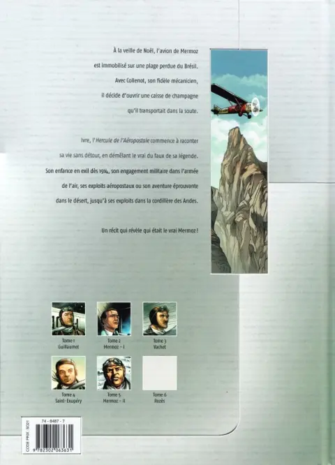 Verso de l'album L'Aéropostale - Des pilotes de légende Tome 5 Mermoz - Livre II