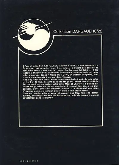 Verso de l'album Mac Coy Tome 4 Pièges pour Mac Coy