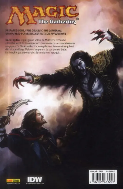 Verso de l'album Magic : The gathering Tome 1 La sorcière d'Innistrad