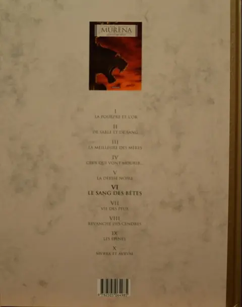 Verso de l'album Murena Le Soir Tome 6 Le sang des bêtes