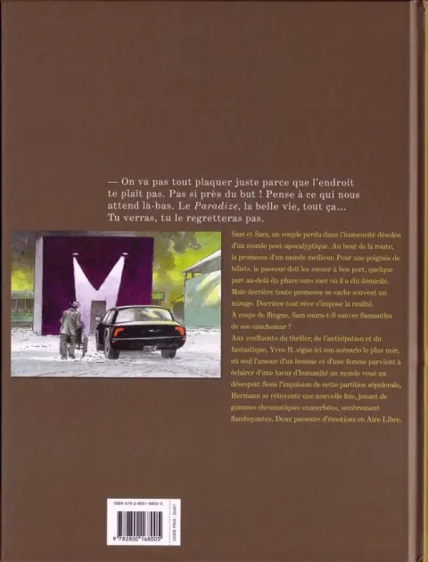 Verso de l'album Le Passeur