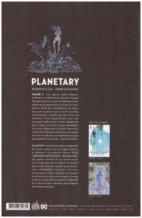 Verso de l'album Planetary Volume 2