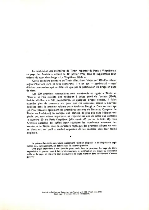 Autre de l'album Tintin Tome 1 Tintin Reporter du Petit Vingtième au pays des Soviets