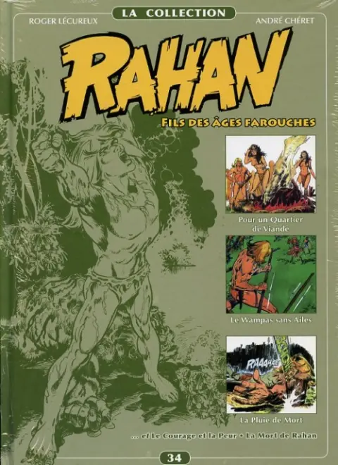 Rahan La Collection Volume 34 Pour un Quartier de Viande, Le Wampas sans Ailes, La Pluie de Mort, Le Courage et la Peur, La Mort de Rahan