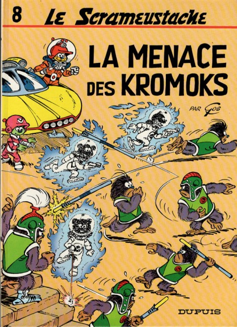 Couverture de l'album Le Scrameustache Tome 8 la menace des kromoks