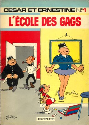 Couverture de l'album César et Ernestine Tome 1 L'école des gags