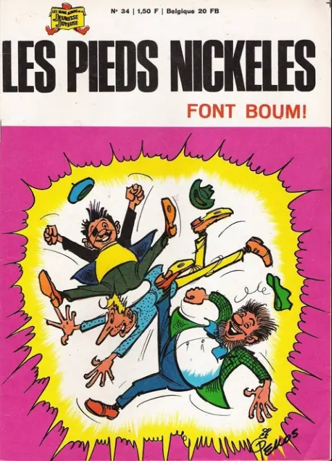 Couverture de l'album Les Pieds Nickelés Tome 34 Les Pieds Nickelés font boum !