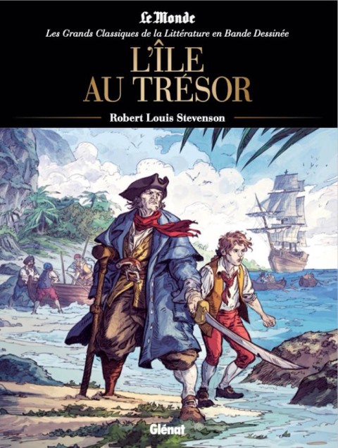 Couverture de l'album Les Grands Classiques de la littérature en bande dessinée Tome 2 L'île au trésor