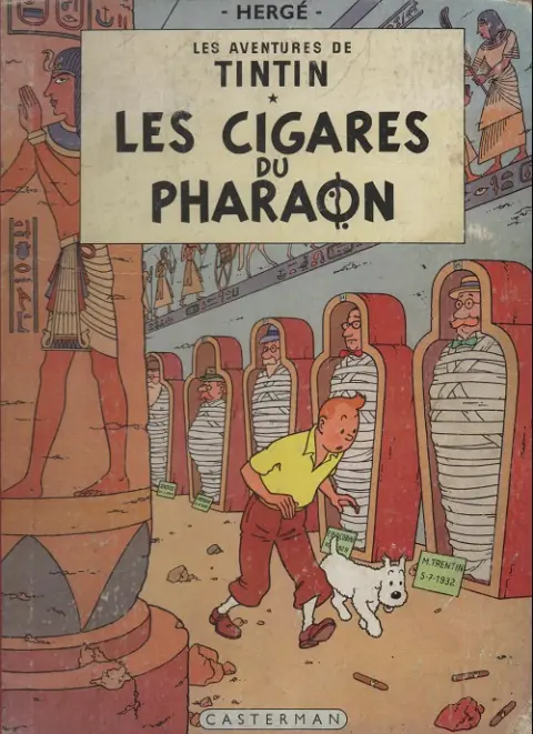 Couverture de l'album Tintin Tome 4 Les cigares du pharaon