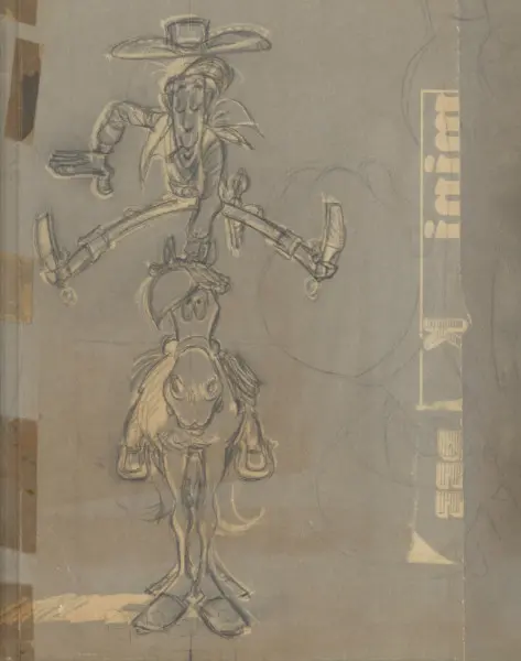 Lucky Luke - Croquis inédits