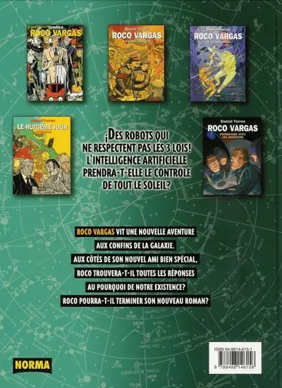 Verso de l'album Roco Vargas Tome 8 La balade de Dry Martini