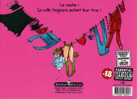 Verso de l'album Sticky Pants Tome 2 Sticky Pants goes on