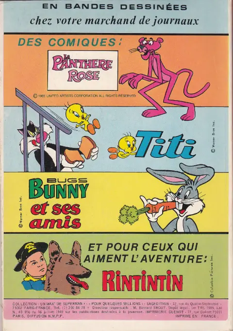Verso de l'album Un max' de... Tome 3 Un max' de Superman - Pour quelques millions !