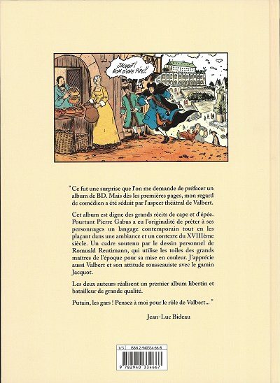 Verso de l'album Valbert Tome 1 Jacquot