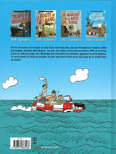 Verso de l'album Victor Levallois Tome 4 La balade des clampins