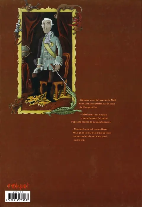 Verso de l'album Les Yeux verts Tome 1 La politesse des monstres