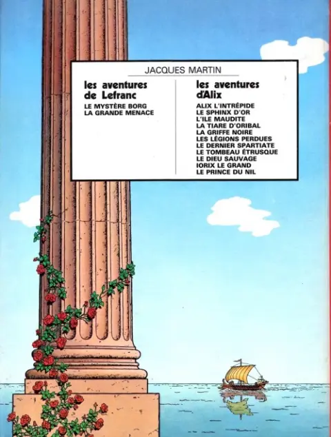 Verso de l'album Alix Tome 1 Alix l'Intrépide