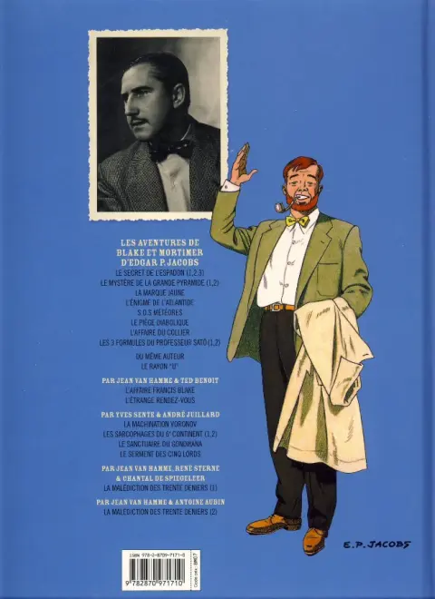 Verso de l'album Blake et Mortimer Tome 7 L'énigme de l'Atlantide