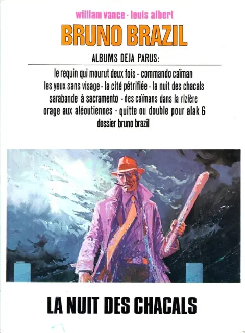 Verso de l'album Bruno Brazil Tome 5 La nuit des chacals