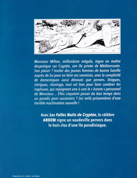 Verso de l'album Les Folles nuits de Cryptée Folles nuits de Cryptée (Les)