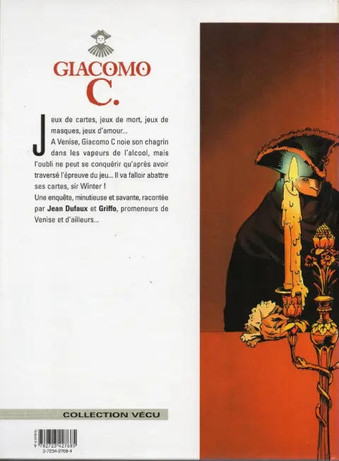 Verso de l'album Giacomo C. Tome 3 La dame au cœur de suie