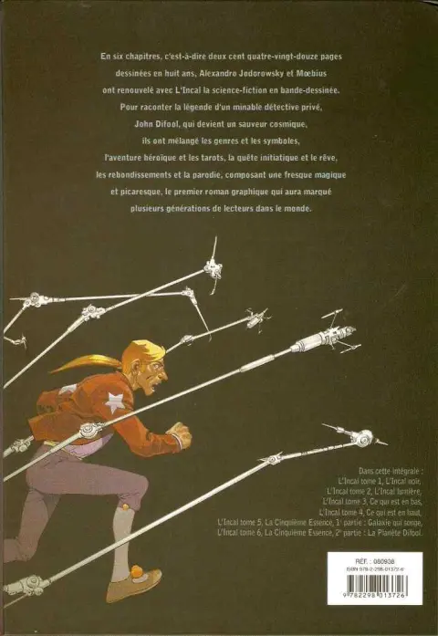 Verso de l'album L'Incal L'Intégrale
