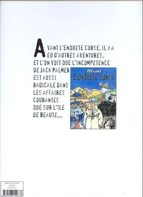Verso de l'album Jack Palmer Tome 10 Un privé dans la nuit
