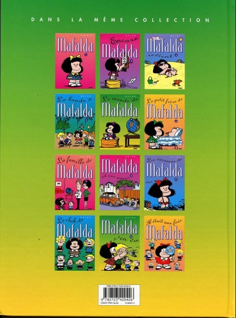 Verso de l'album Mafalda Tome 5 Le monde de Mafalda