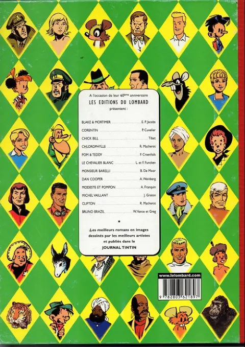 Verso de l'album Modeste et Pompon Tome 1 60 aventures de Modeste et Pompon