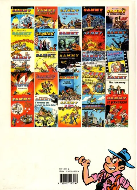 Verso de l'album Sammy Tome 1 Bons vieux pour les gorilles et robots pour les gorilles