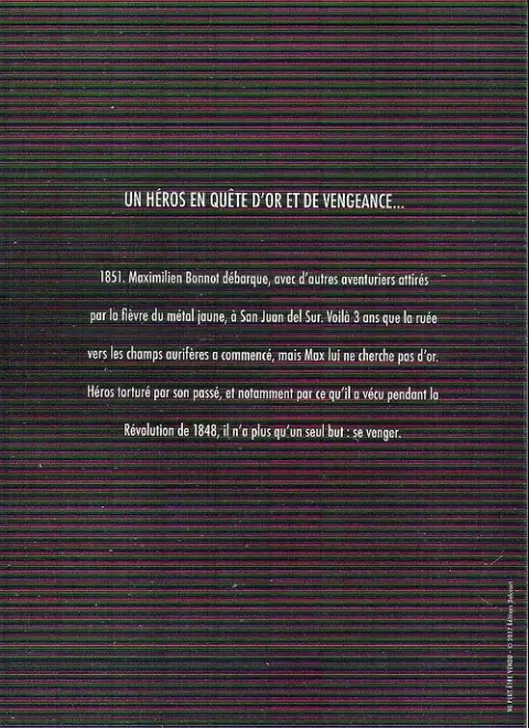 Verso de l'album Sonora Tome 1 La vengeance