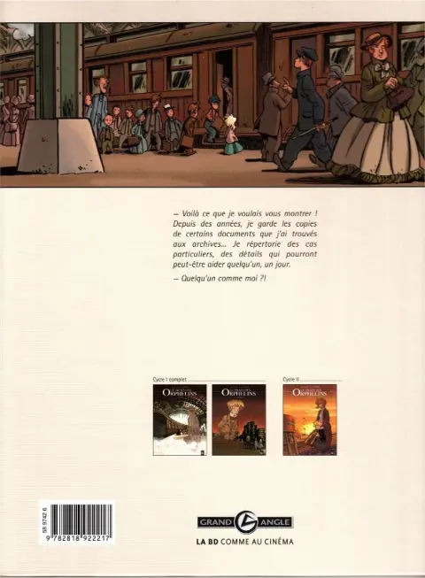 Verso de l'album Le Train des Orphelins Tome 2 Harvey