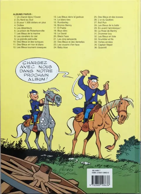 Verso de l'album Les Tuniques Bleues Tome 6 La prison de Robertsonville