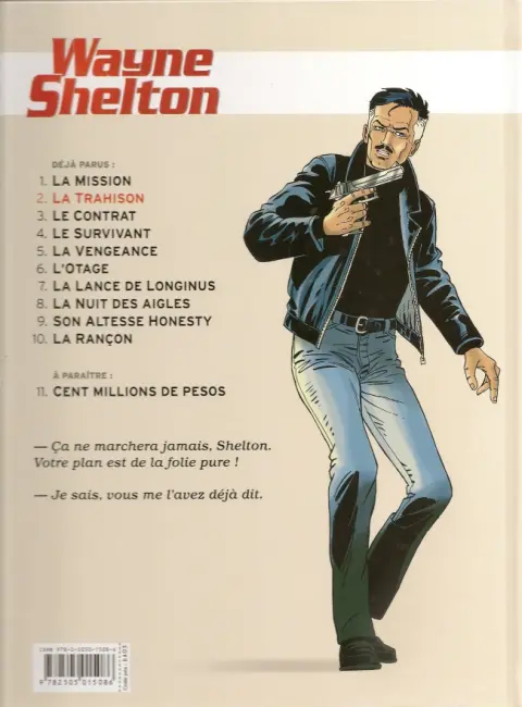 Verso de l'album Wayne Shelton Tome 2 La trahison